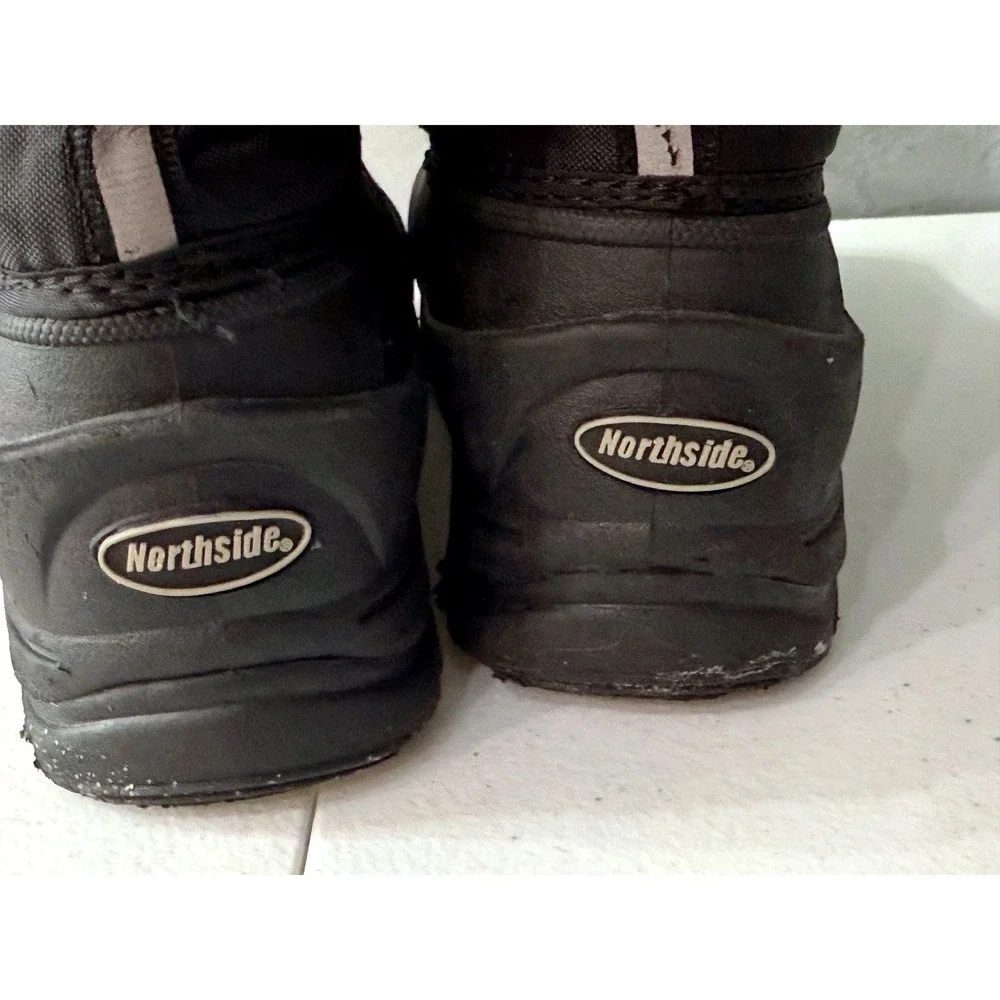 Northside Frosty Kids Black Winter Snow Boots Waterproof Insulated‎ Sz 5M